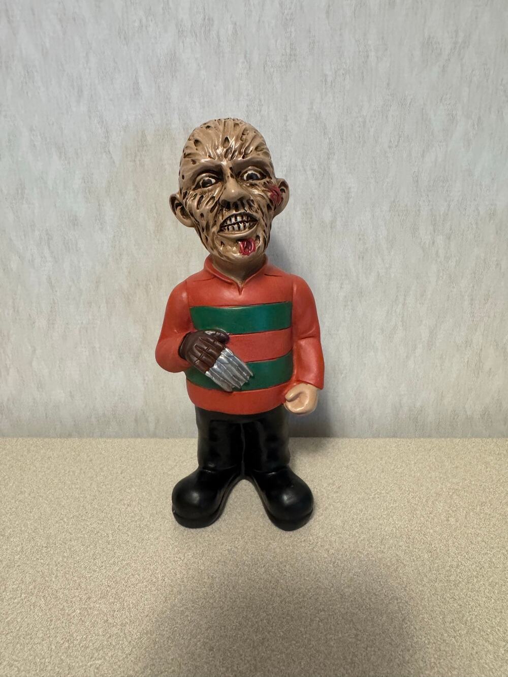 Freddy Krueger Slasher Horror Garden Gnome Figurine Halloween Decor Statue 7 In